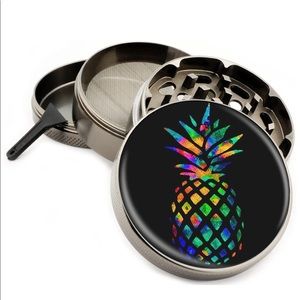 Rainbow Pineapple 4 Piece Metal Herb Grinder 2.5"